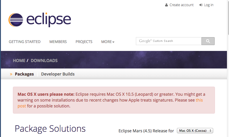 stable eclipse for mac